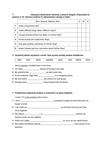 Focus 1 Pearson unit 1