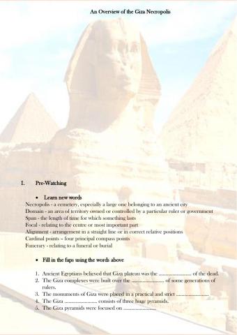 An Overview of the Giza Necropolis