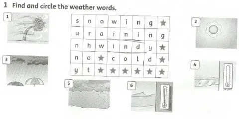 Sopa de letra weather