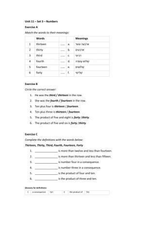 Band 1 (Core 1) - Unit 11 - Set 3