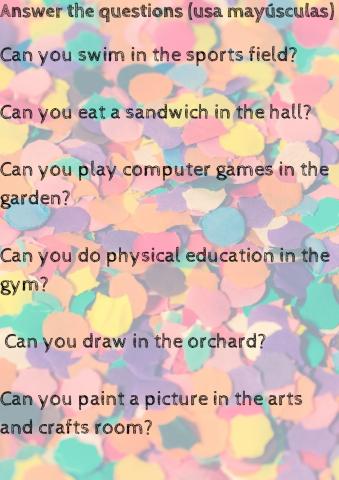 Write yes i can - no i can't