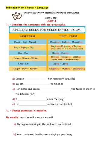 Individual Work 1 Partial 4 Language 5th