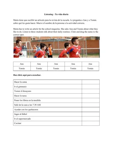 A escuchar - tu vida diaria