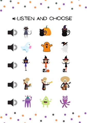 Listen and choose