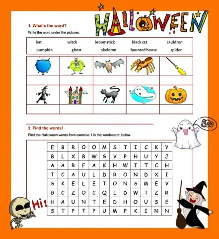 Halloween activity