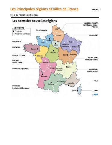 Villes et Régions de France
