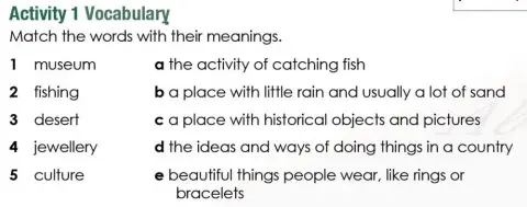 Access 8 - Unit 3 - Lesson 1 - Act 1