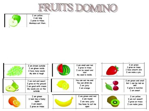 Fruits domino