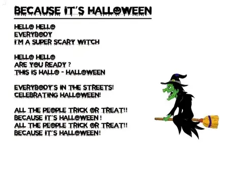 Because it's Halloween