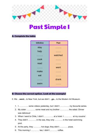 Past Simple 1