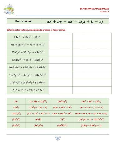 II.3.1.Factor común
