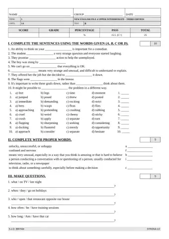 NEF upper unit 1 test B