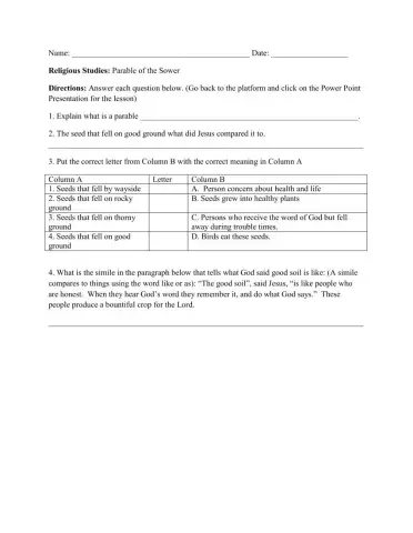 Parable of the Sower