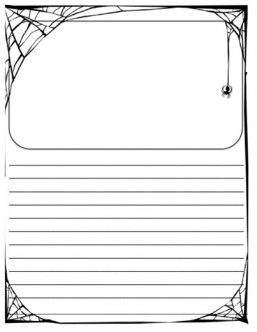 Halloween blank page