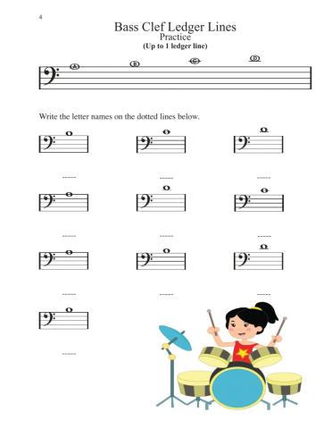 Bass Clef Ledger Lines