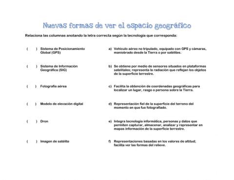 Nuevas formas de ver el espacio geográfico