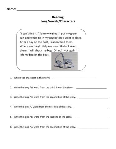 Long Vowels-Character