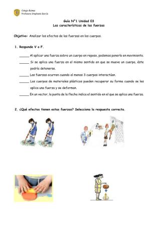 Guía Séptimo Característica de las Fuerzas