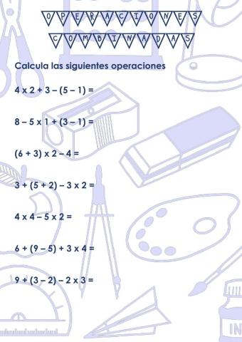 Operaciones combinadas