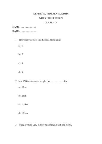 Maths live worksheet 1