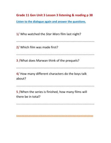 Star Wars Questions