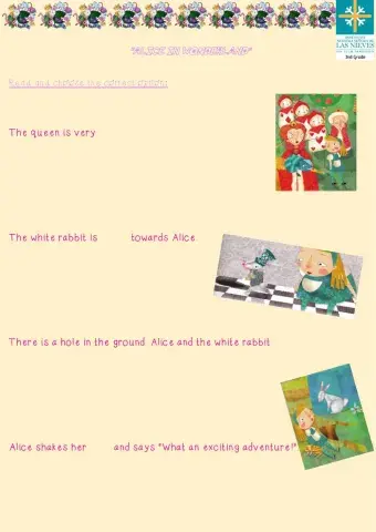 Alice in Wonderland pages 10-12