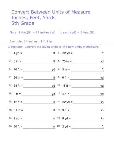 Convert Units of Measure
