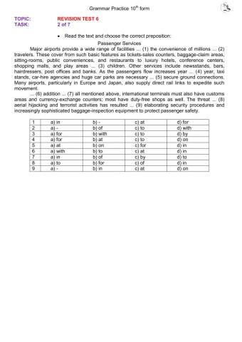 Revision Test 6 task 2