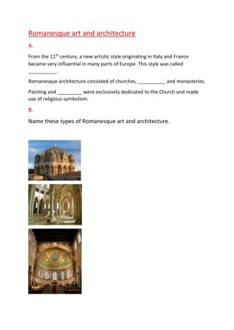 Romanesque art and architecture
