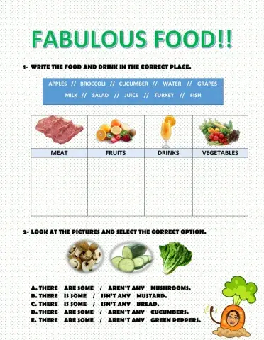 Fabulous Food! (there is-are)