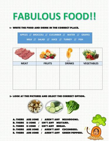 Fabulous Food! (there is-are)