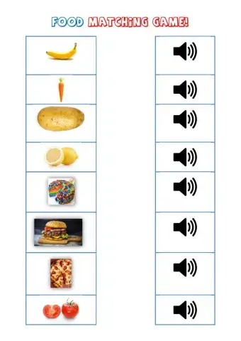 Food Matching Game