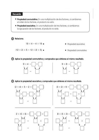 Propiedad Asociativa y Conmutativa