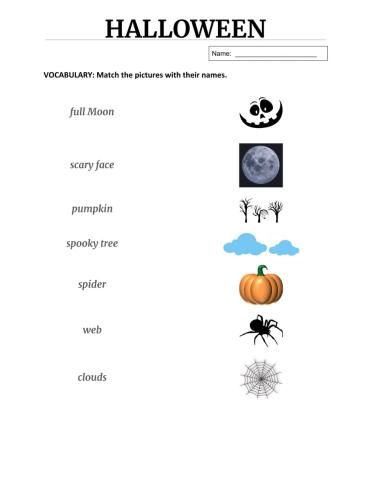Halloween - vocabulary