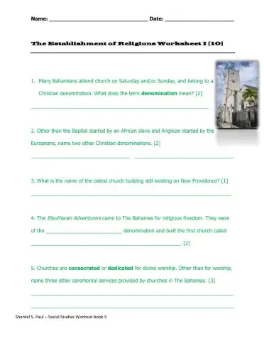 The Establishment of Religions