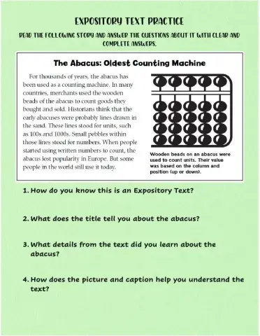 Expository Text Practice