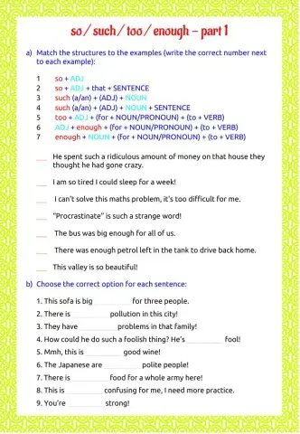 So - such - too - enough - part 1