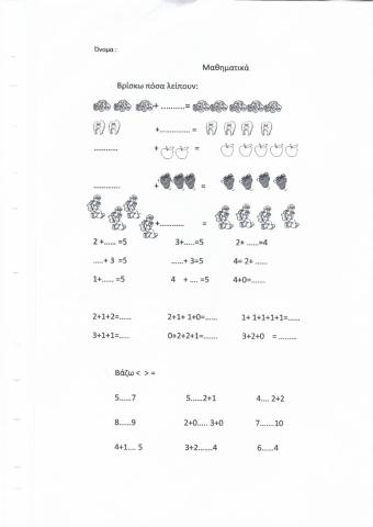 Προσθέσεις ,σύμβολα