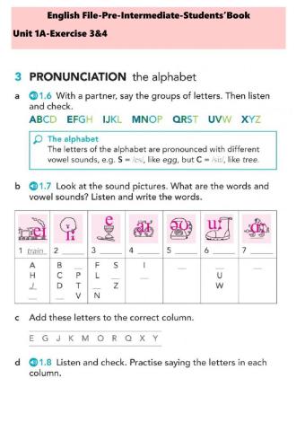 English File-pre-int-1a-ss book