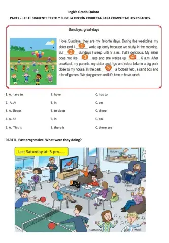 Past progressive-how much how many