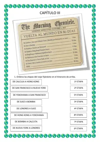 Capítulo III de la vuelta al mundo en 80 días