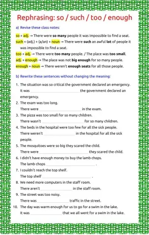 Rephrasing: so - such - too - enough - 4