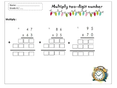 Multiply by two-digit number
