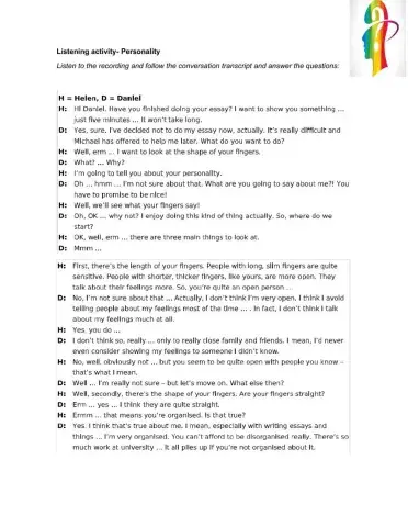 Listening Personality