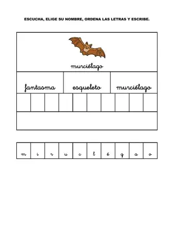 Murciélago en letra minúscula
