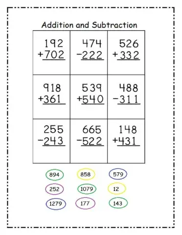 3 digit addition and subtraction