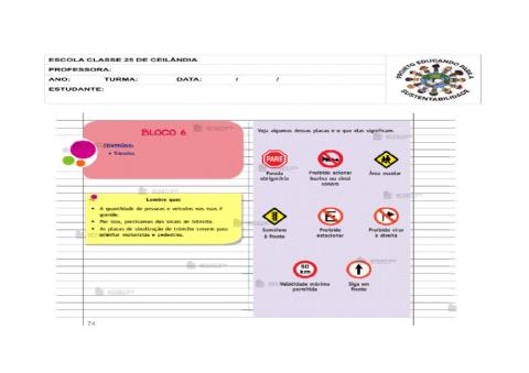 Os sinais de trânsito