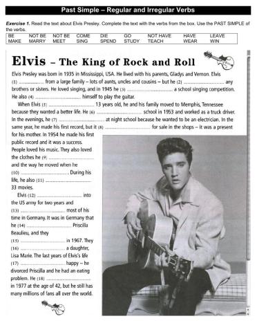 Past Simple - Regular and Irregular Verbs