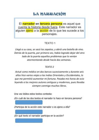 La narración