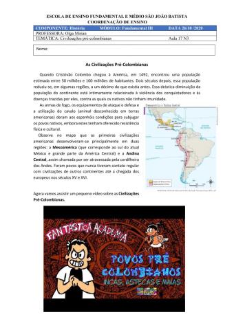 Civilização Pré Colombiana